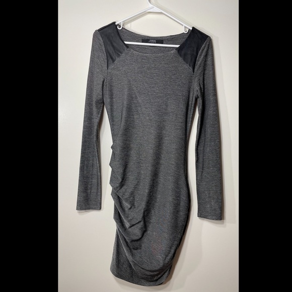Guess grey Jersey dress with leather decoration - Picture 3 of 7
